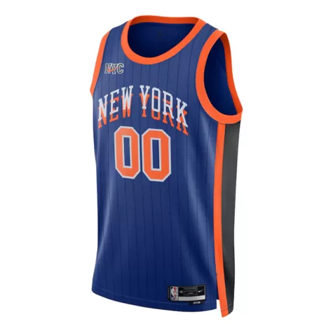 Men's New York Knicks Custom Blue Swingman Jersey 2023/24 - City Edition - thejerseys