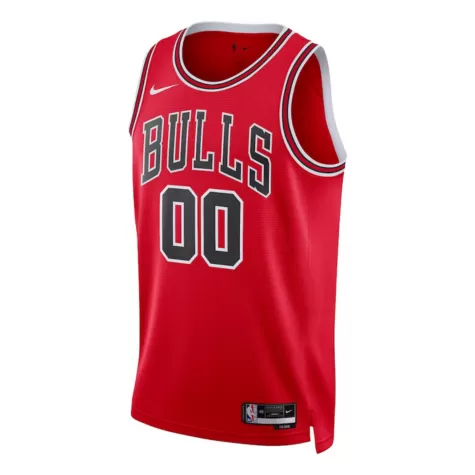 Men's Chicago Bulls Custom Red Swingman Jersey - Icon Edition - thejerseys