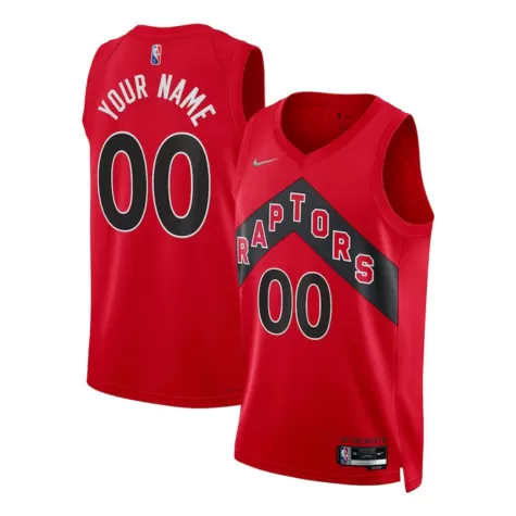 Men's Toronto Raptors Custom Red Swingman Jersey 2021/22 - Icon Edition - thejerseys