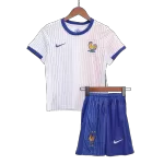 Kid's France Away Jerseys Kit(Jersey+Shorts) Euro 2024 - thejerseys