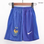 Kid's France Away Jerseys Kit(Jersey+Shorts) Euro 2024 - thejerseys