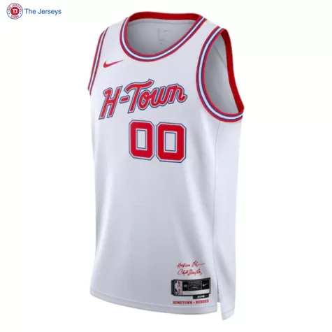 Men's Houston Rockets Custom White Swingman Jersey 2023/24 - City Edition - thejerseys