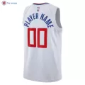 Men's Los Angeles Clippers Custom White Swingman Jersey 2020/21 - Association Edition - thejerseys