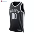 Men's Brooklyn Nets Custom Black Swingman Jersey - Icon Edition - thejerseys