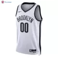Men's Brooklyn Nets Custom White Swingman Jersey - Association Edition - thejerseys