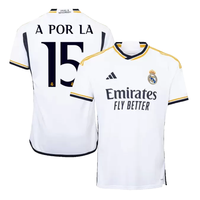 Men's Real Madrid A POR LA #15 Home Soccer Jersey 2023/24 - thejerseys