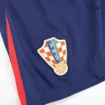 Croatia Away Soccer Shorts Euro 2024 - thejerseys
