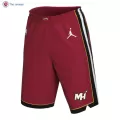 Men's Miami Heat Red Swingman Basketball Shorts - Statement Edition - thejerseys