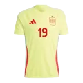Men's Spain LAMINE YAMAL #19 Away Soccer Jersey Euro 2024 - thejerseys