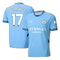 Men's Manchester City DE BRUYNE #17 Home Soccer Jersey 2024/25 - thejerseys