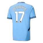 [Super Quailty] Men's Manchester City DE BRUYNE #17 Home Soccer Jersey 2024/25 - thejerseys