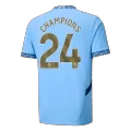 Men's Manchester City CHAMPIONS #24 Home Soccer Jersey Champion Edition 2024/25 - thejerseys