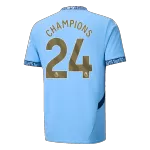 [Super Quailty] Men's Manchester City CHAMPIONS #24 Home Soccer Jersey Champion Edition 2024/25 - thejerseys