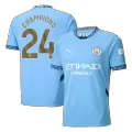 Men's Manchester City CHAMPIONS #24 Home Soccer Jersey Champion Edition 2024/25 - thejerseys