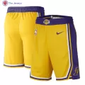 Men's Los Angeles Lakers Yellow Swingman Basketball Shorts - Icon Edition - thejerseys