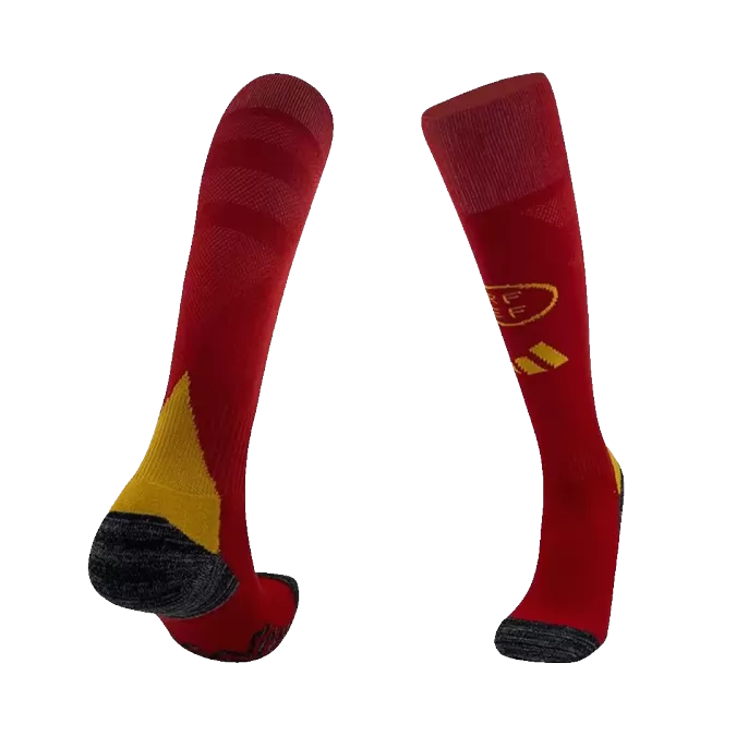 Spain Home Soccer Socks Euro 2024 For Adults - thejerseys