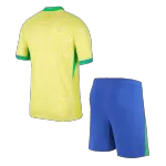 [Super Quailty] Men's Brazil Home Jersey (Jersey+Shorts) Kit Copa América 2024 - thejerseys