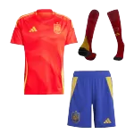 Men's Spain Home Jersey Full Kit Euro 2024 - thejerseys