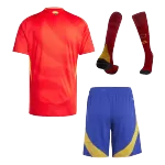 Men's Spain Home Jersey Full Kit Euro 2024 - thejerseys