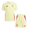 Kid's Spain Away Jerseys Kit(Jersey+Shorts) Euro 2024 - thejerseys