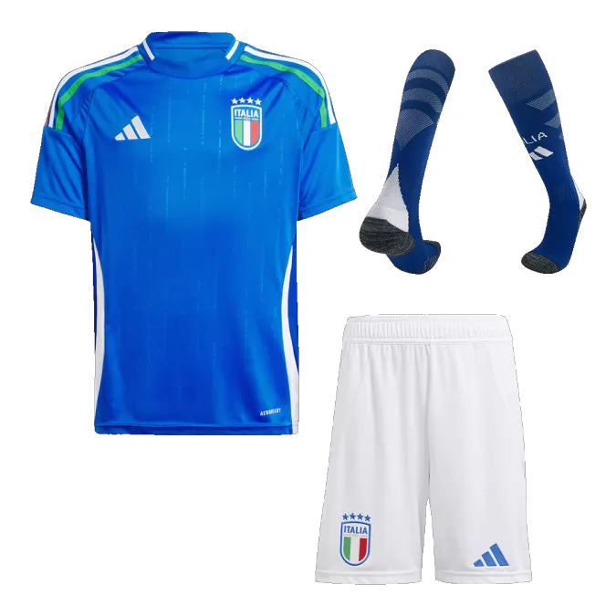 Kid's Italy Home Jerseys Full Kit Euro 2024 - thejerseys