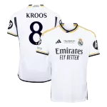 Men's Real Madrid KROOS #8 Home Soccer Jersey 2023/24 - UCL FINAL - thejerseys