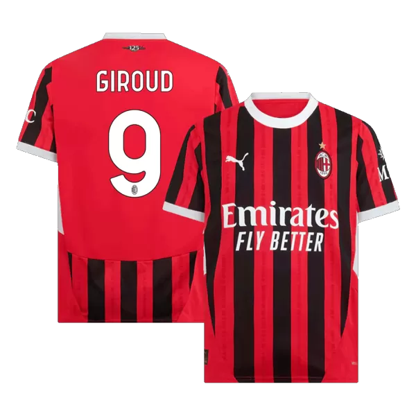 Men's AC Milan GIROUD #9 Home Soccer Jersey 2024/25 - thejerseys