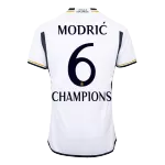 Real Madrid MODRIĆ #6 Home Match Jersey 2023/24 - CHAMPIONS - thejerseys