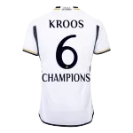 Real Madrid KROOS #6 Home Match Jersey 2023/24 -  CHAMPIONS - thejerseys