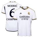 Real Madrid MODRIĆ #6 Home Match Jersey 2023/24 - CHAMPIONS - thejerseys