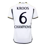 Men's Real Madrid KROOS #6 Home Soccer Jersey 2023/24 - CHAMPIONS - thejerseys