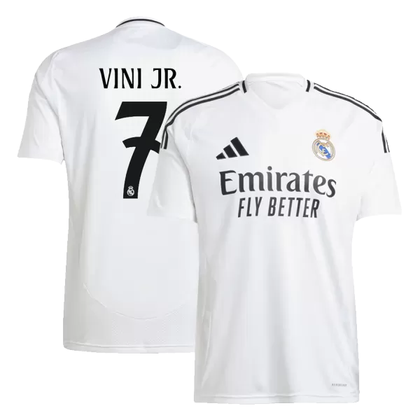 [Super Quailty] Men's Real Madrid VINI JR. #7 Home Soccer Jersey 2024/25 - thejerseys