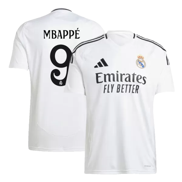 [Super Quailty] Men's Real Madrid MBAPPÉ #9 Home Soccer Jersey 2024/25 - thejerseys