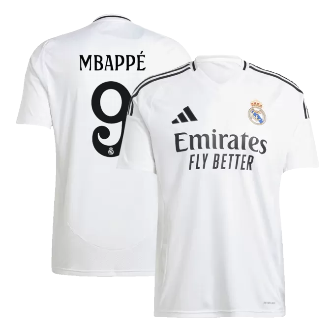 Men's Real Madrid MBAPPÉ #9 Home Soccer Jersey 2024/25 - thejerseys