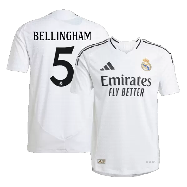 Real Madrid BELLINGHAM #5 Home Soccer Jersey 2024/25 - Player Version - thejerseys