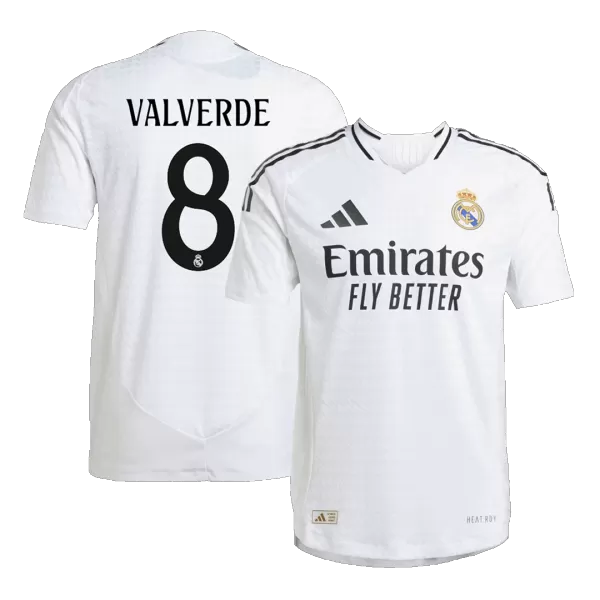 Real Madrid VALVERDE #8 Home Soccer Jersey 2024/25 - Player Version - thejerseys