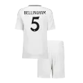 Kid's Real Madrid BELLINGHAM #5 Home Jerseys Kit(Jersey+Shorts) 2024/25 - thejerseys