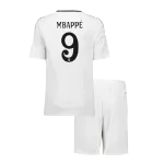 [Super Quality] Kid's Real Madrid MBAPPÉ #9 Home Jerseys Kit(Jersey+Shorts) 2024/25 - thejerseys