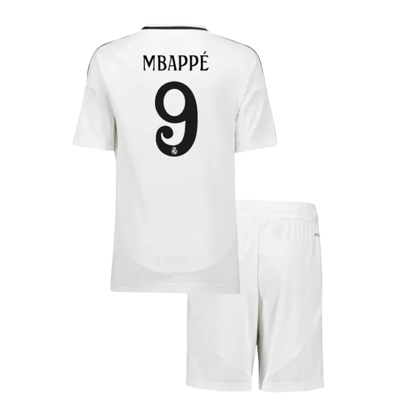 Kid's Real Madrid MBAPPÉ #9 Home Jerseys Kit(Jersey+Shorts) 2024/25 - thejerseys