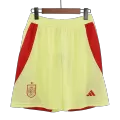 Spain Away Soccer Shorts Euro 2024 - thejerseys