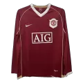 Manchester United Home Retro Long Sleeve Soccer Jersey 2006/07 - thejerseys