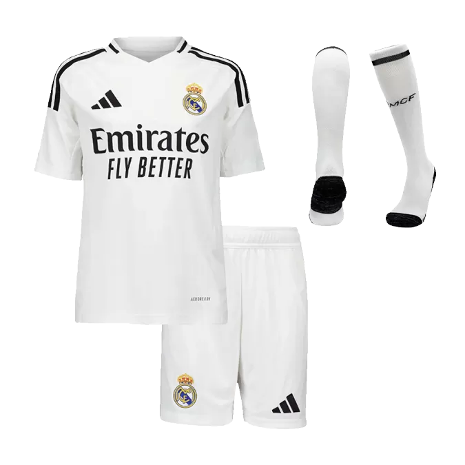 Kid's Real Madrid Home Jerseys Full Kit 2024/25 - thejerseys