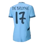 Manchester City DE BRUYNE #17 Home Match Jersey 2024/25 - UCL - thejerseys