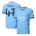 Men's Manchester City FODEN #47 Home Soccer Jersey 2024/25 UCL - thejerseys