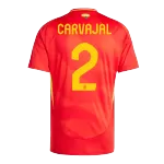 [Super Quality] Men's Spain CARVAJAL #2 Home Soccer Jersey Euro 2024 - thejerseys