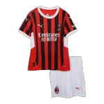 Kid's AC Milan Home Jerseys Kit(Jersey+Shorts) 2024/25 - thejerseys