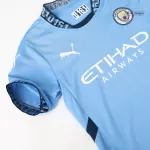 Kid's Manchester City Home Jerseys Kit(Jersey+Shorts) 2024/25 - thejerseys