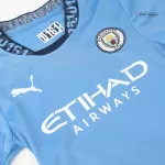 Kid's Manchester City Home Jerseys Kit(Jersey+Shorts) 2024/25 - thejerseys