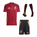 Men's Belgium Home Jersey Full Kit Euro 2024 - thejerseys