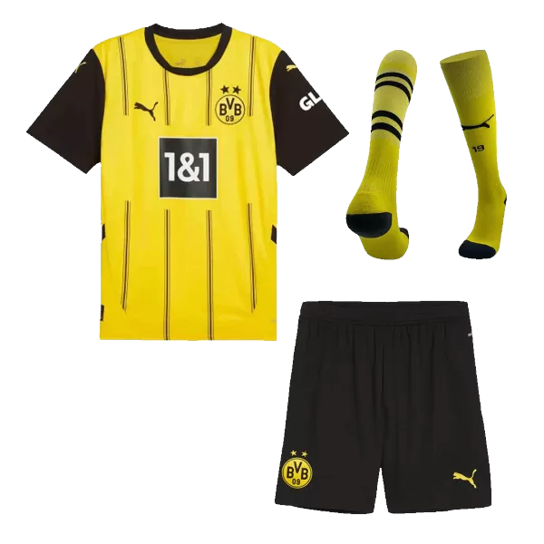 [Super Quailty] Men's Borussia Dortmund Home Jersey Full Kit 2024/25 - thejerseys